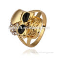 2014 NEW DESIGN 18K GOLD RING, CHEAP GOLD RING DESIGNS FOR MEN, COOL SKULL RING